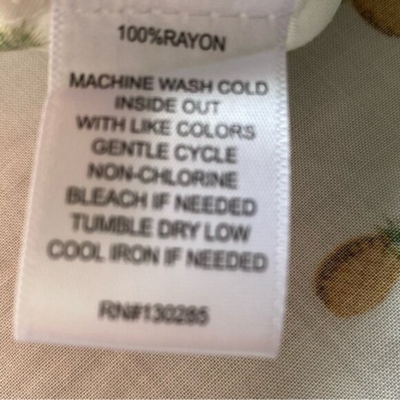 NWT Per Se Women's Pineapple Print‎ Button-Down Top/Blouse Size 1X - Picture 9 of 9